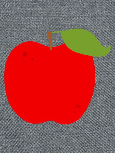 Lebendiger roter Apfel Illustration