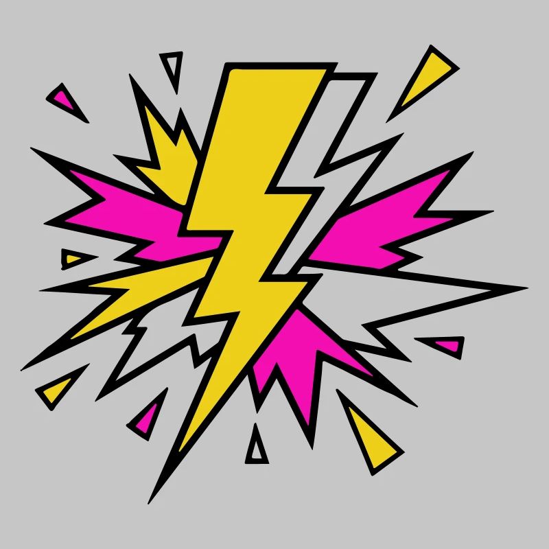 Gelber Strahl Neon-Explosion