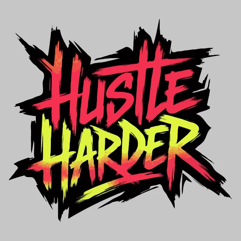 Hustle Neon Graffiti