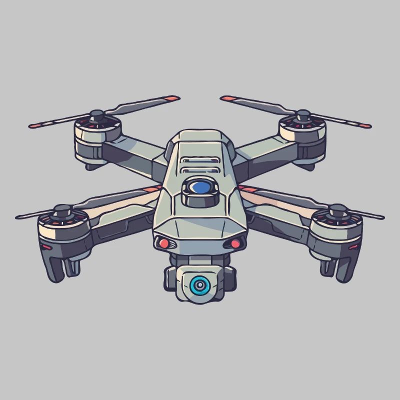 Futuristic drone illustration