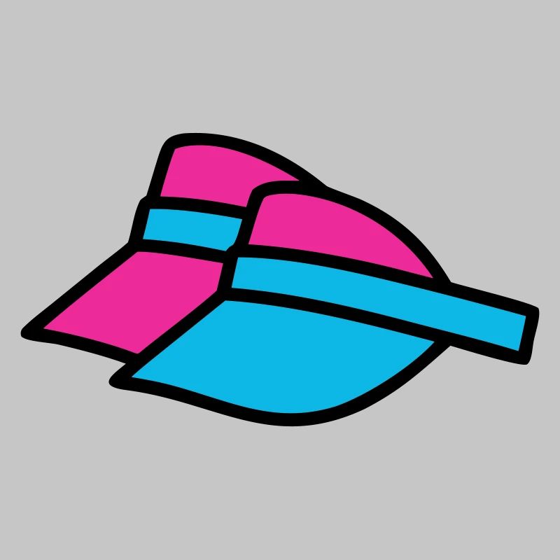 90er Sonnenblenden Retro Visor