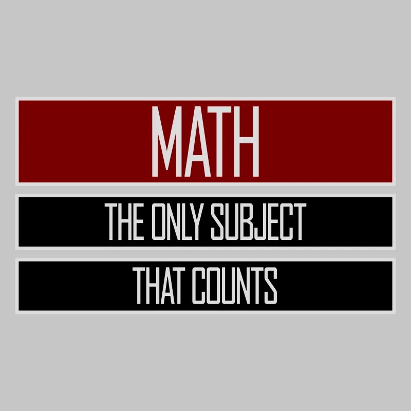 Les mathématiques La seule matière qui compte Nerd Mathe Logo