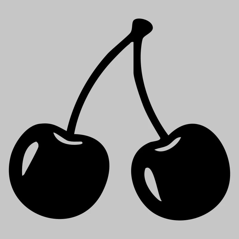 Kirsch-Silhouette – Süßes Fruchtdesign