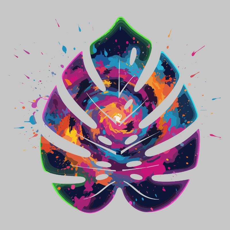Farbexplosion Blattdesign