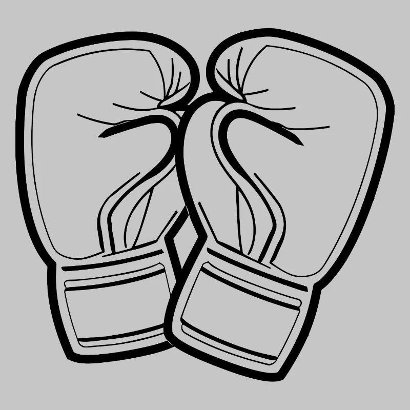 Boxhandschuhe Line Art