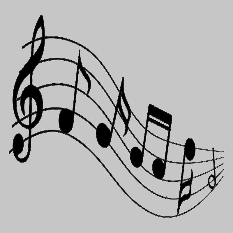 Melodic Wave Staff-Kunst
