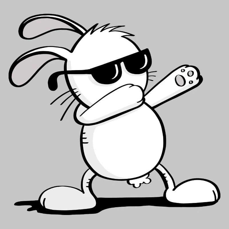 Cool Dab Dance Bunny - Dabbing Easter Bunny