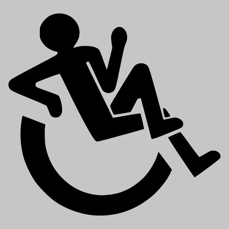 Entspannter Rollstuhlfahrer, Roller, Behinderter #