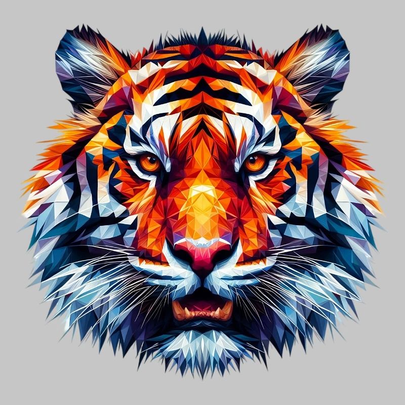 Polygonaler Tiger