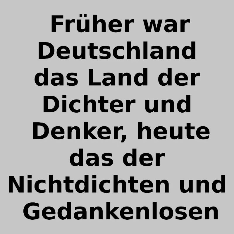 Dichter und Denker?
