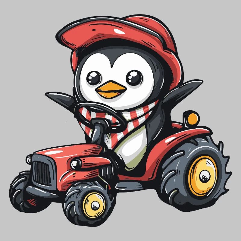 Pinguin Traktor Farmer