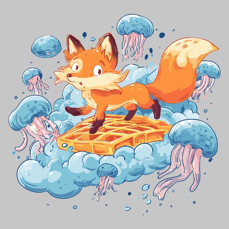 Fox on Waffle Dream