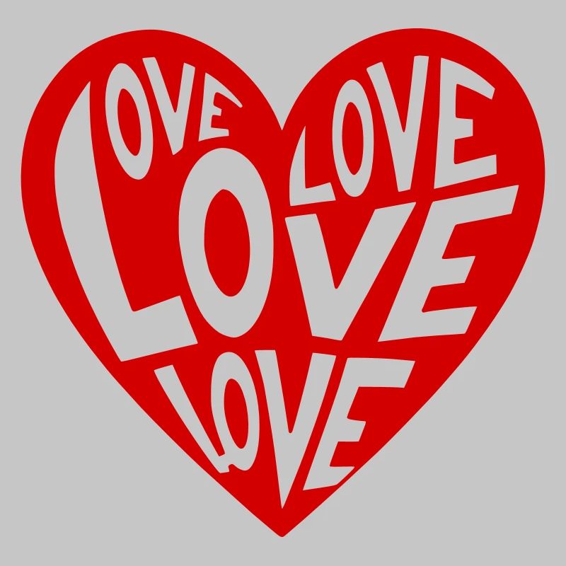 Heart Love Typo Pattern