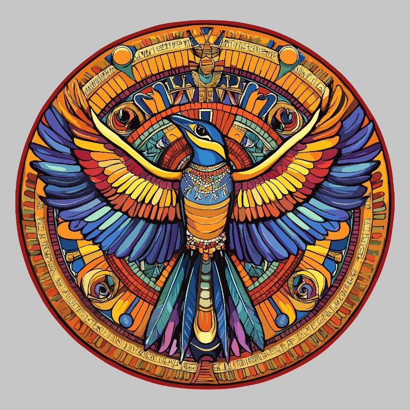 Phoenix Mandala Fire Fan