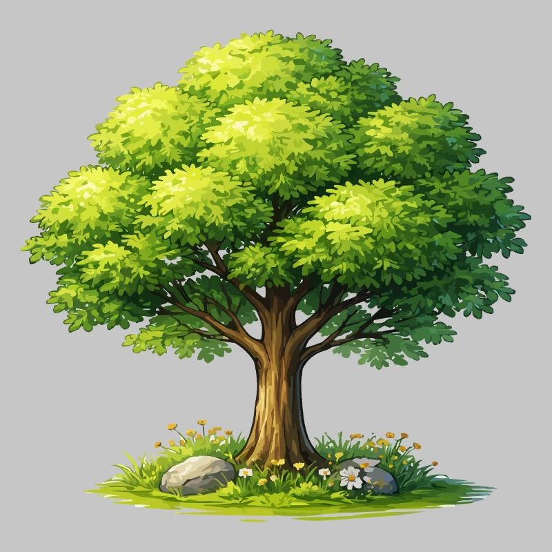 Baum im Sonnenlicht 