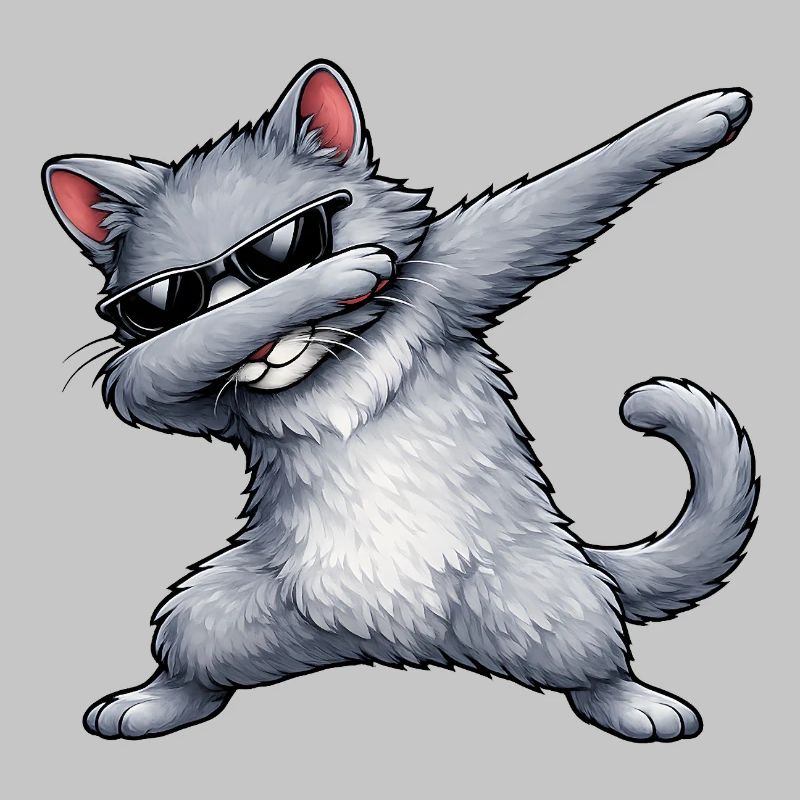 Dabbing Russian Blue