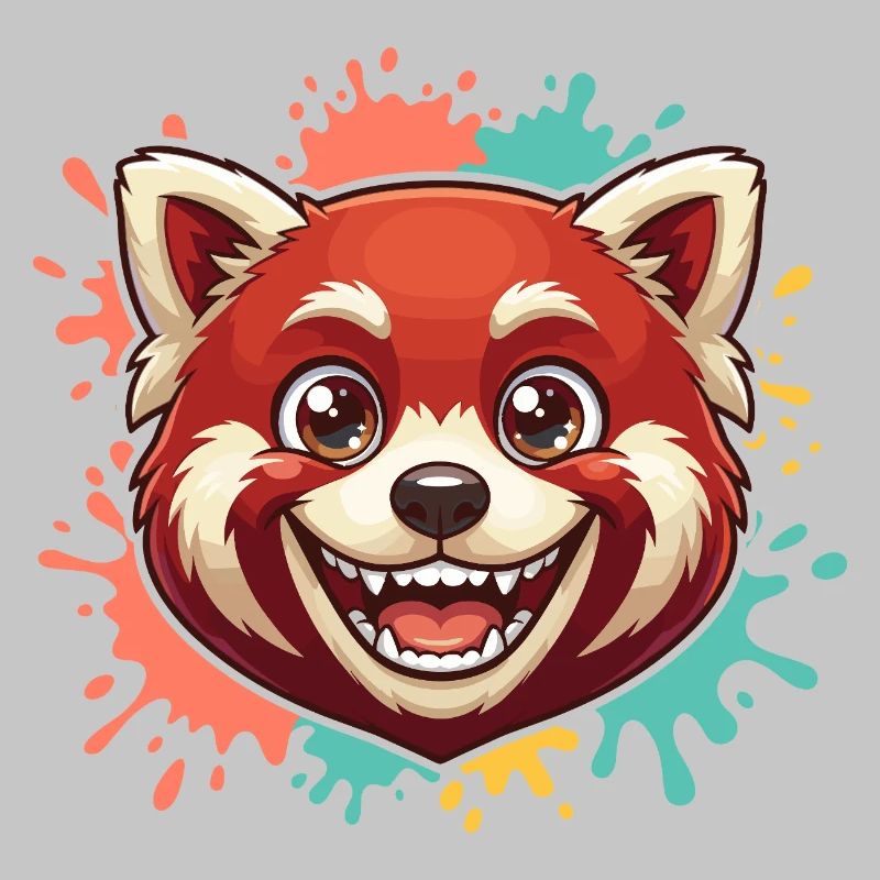 Roter Panda Spritzer