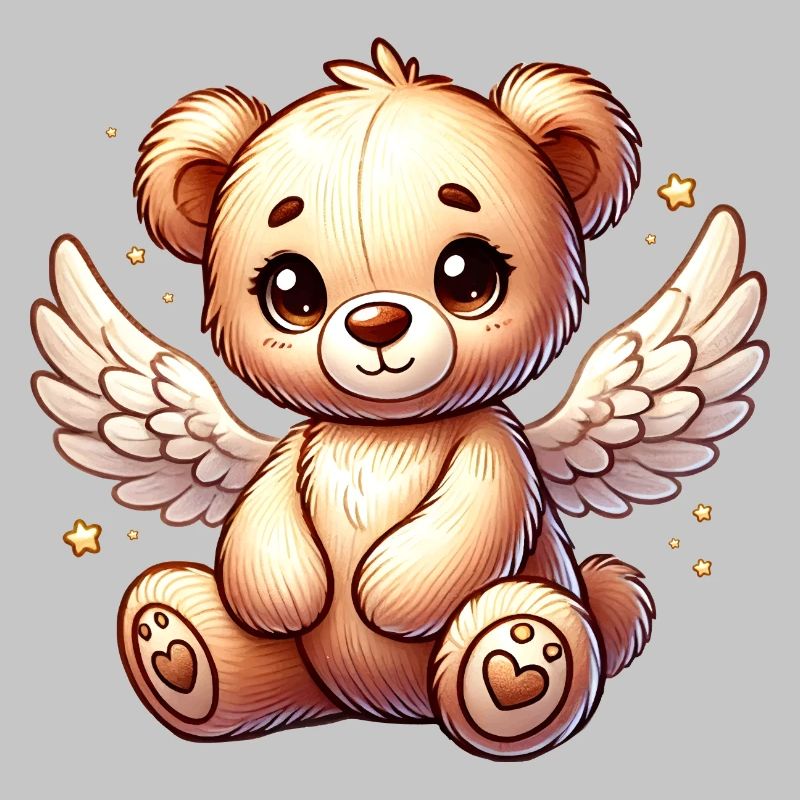 Teddybär Engel-süßer Begleiter der Weihnachtszeit