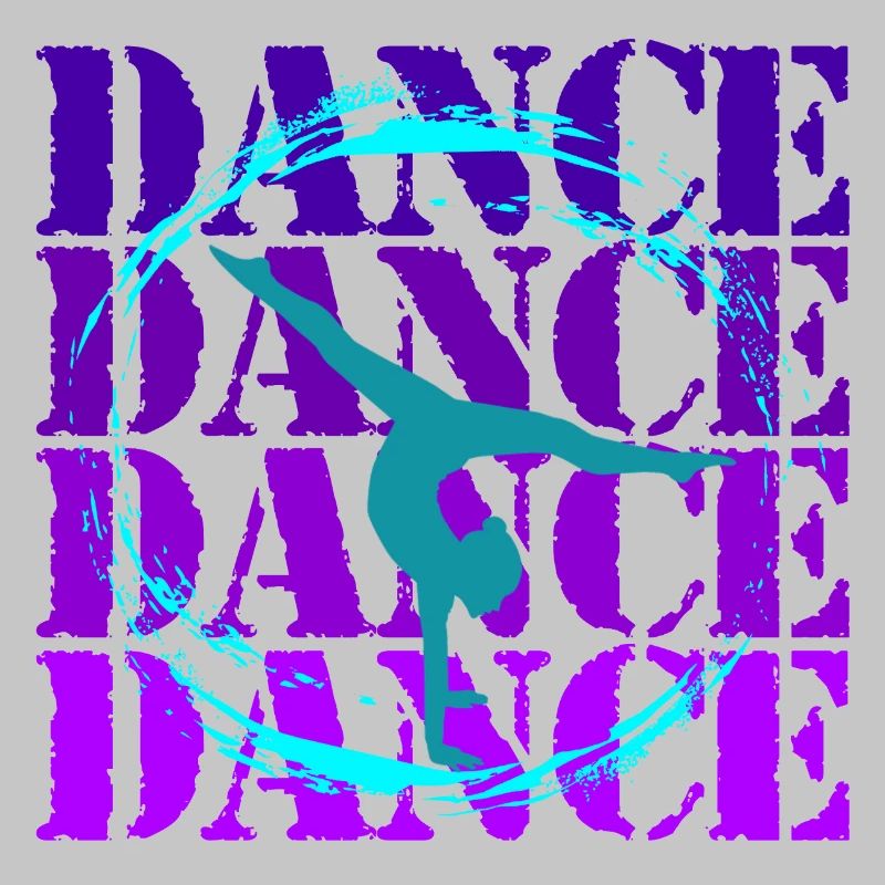 Acrobatic Dance in Vibrant Silhouette