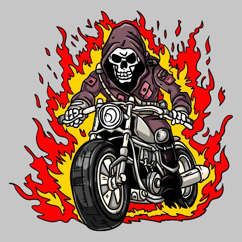 Skeleton Motorcyclist