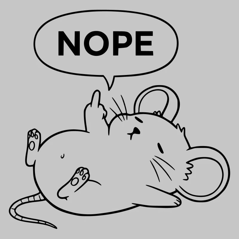 Nope Mouse | Déclaration de doigt d’honneur effronté