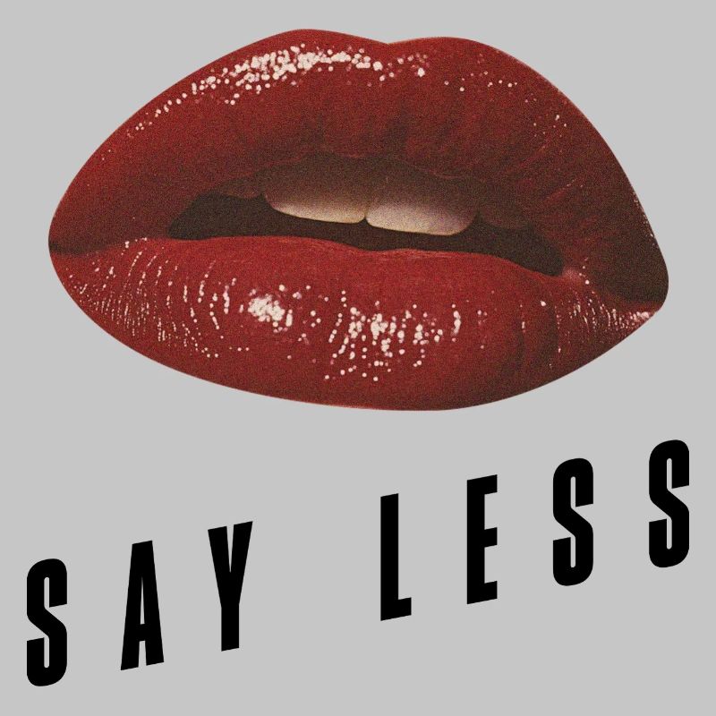 Red Lips Minimal – Bold Statement