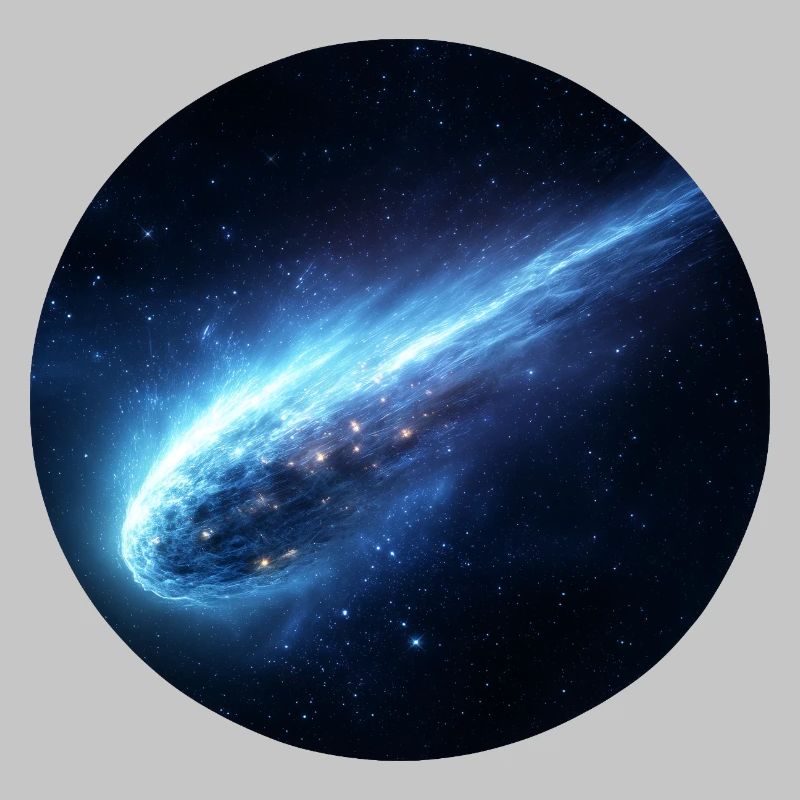 Astronomie Comète Spatiale Queue en Ligne