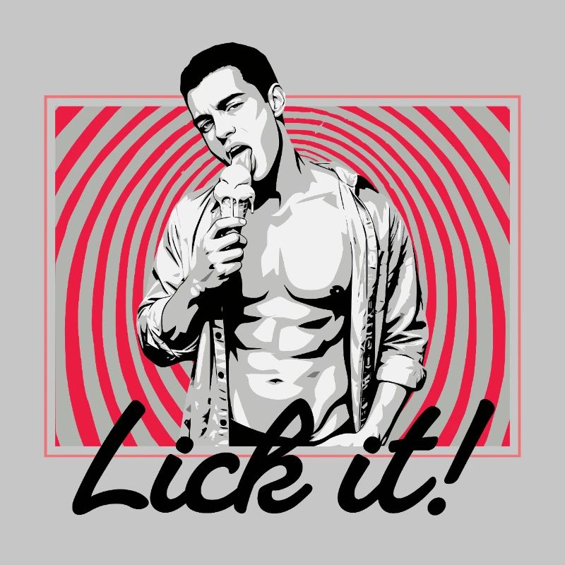 Retro Pop Art: Eiscreme Pose