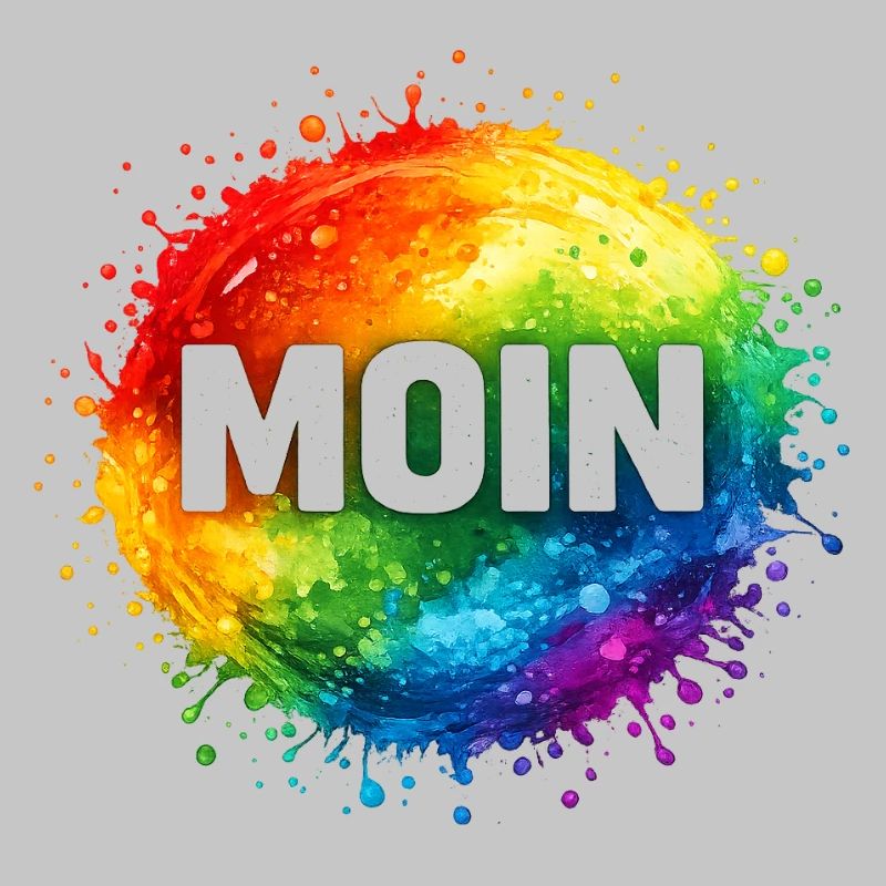 Moin im Regenbogenwasserfall