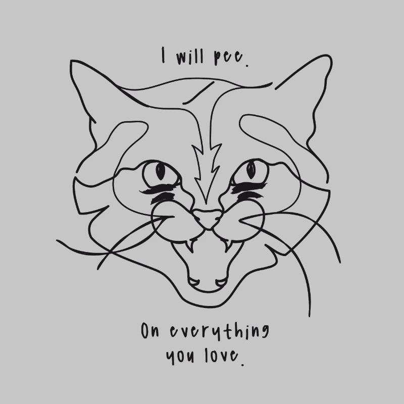 Katzen Meme - Pee