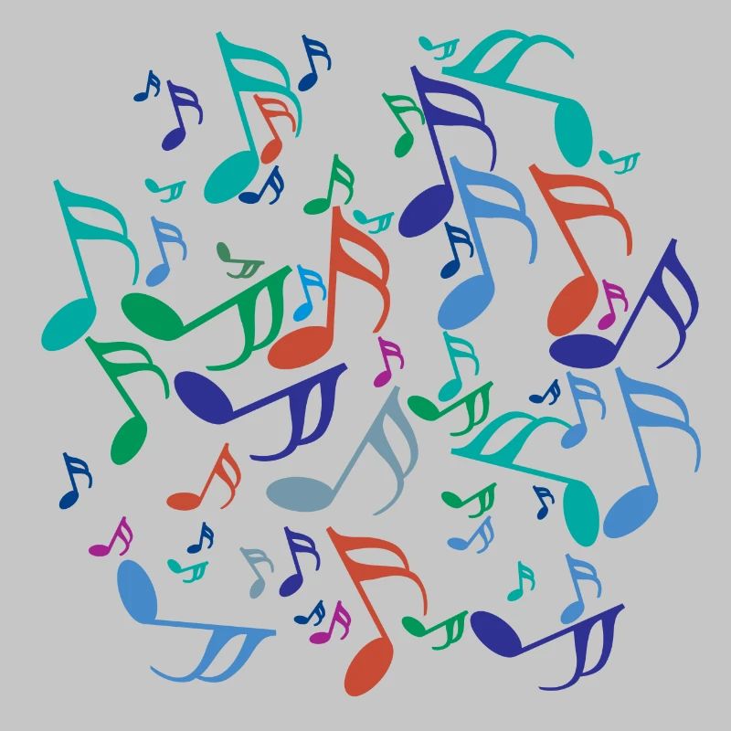 Colorful Music Notes