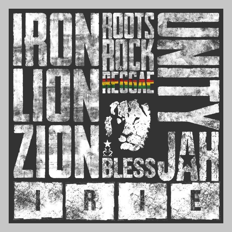 Motifs de lion avec des éléments reggae