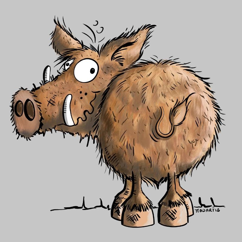Funny Wild Boar