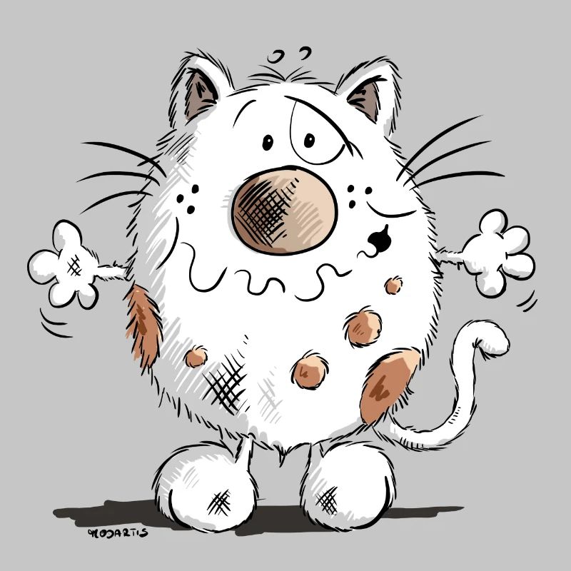 Mignon chat comique