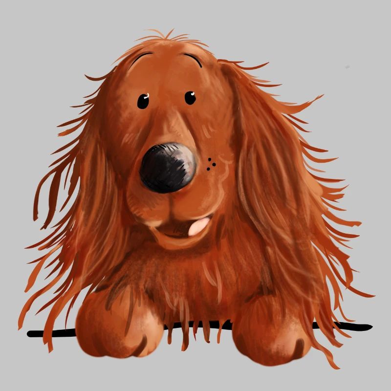 Neugieriger Irish Setter
