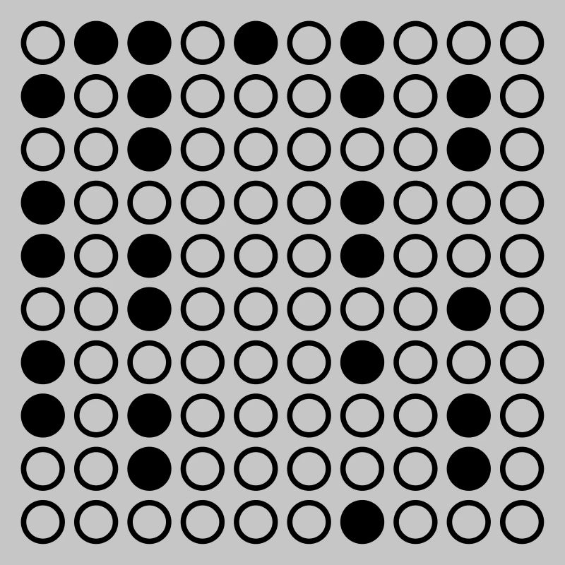 Nerdy Design "Primzahlen" bis 100