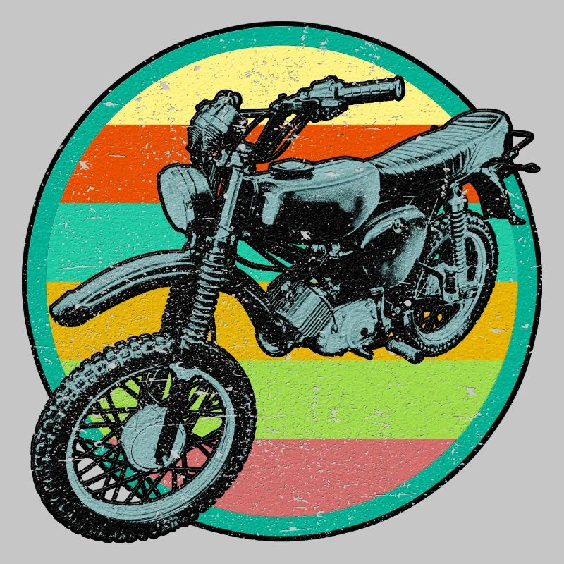 Patch de relief rétro pour cyclomoteur 3D look usé