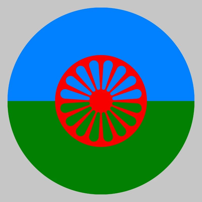 autocollant rond drapeau du peuple roumain idée cadeau