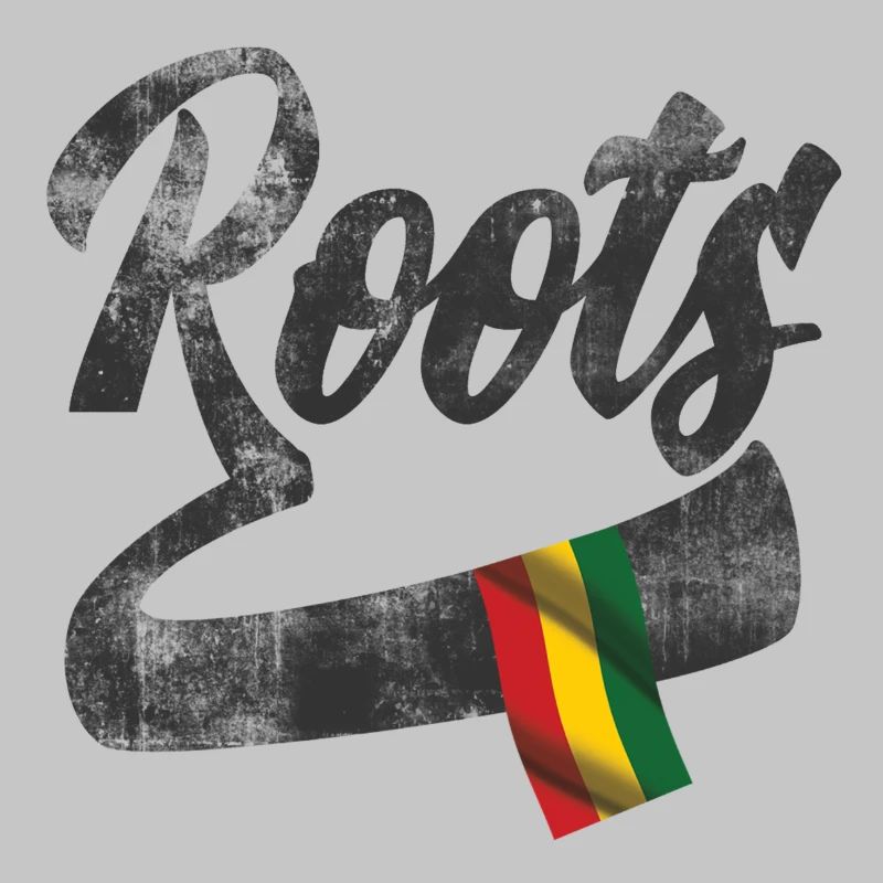 Roots Reggae Design avec drapeau coloré