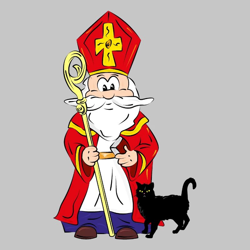 Sinterklaas without a black cat in his bag