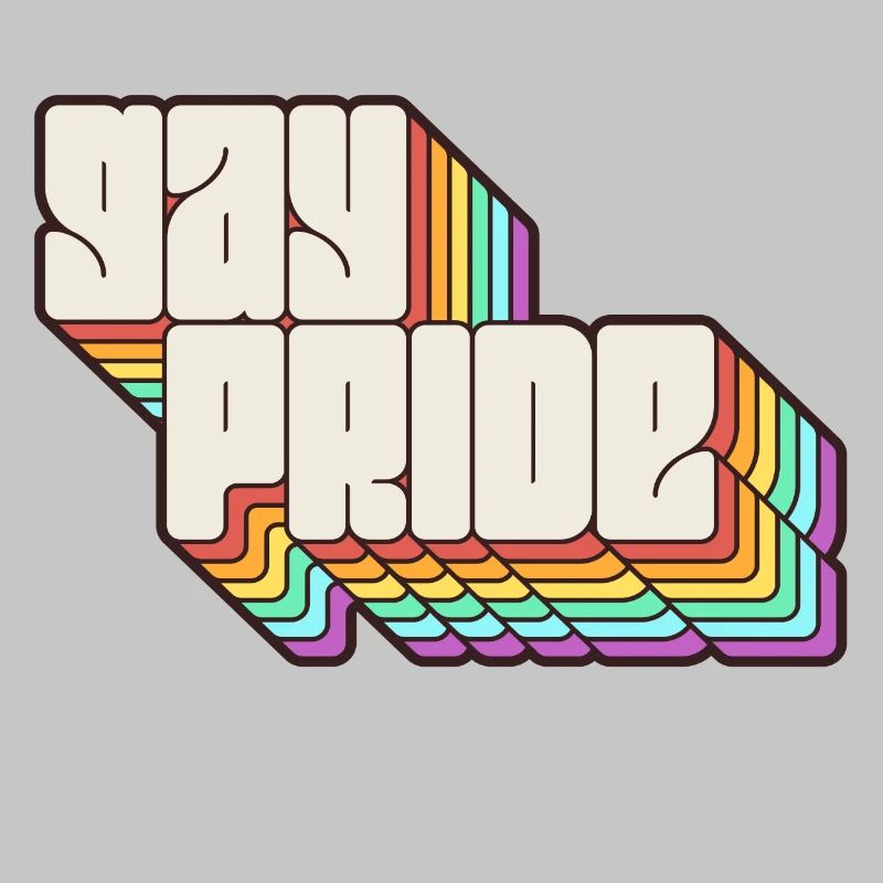 Gay Pride Regenbogen Schatten Statement