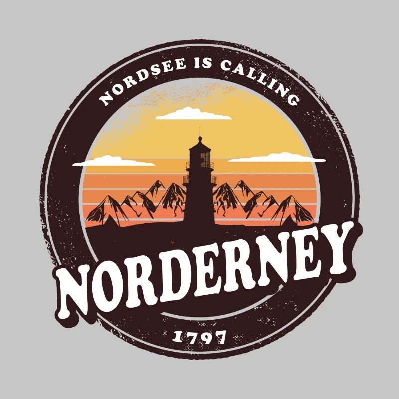 Norderney Sunset Lighthouse Design / Gift Idea
