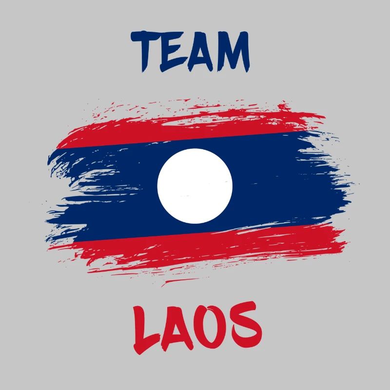 Team Laos Flags Design / Gift