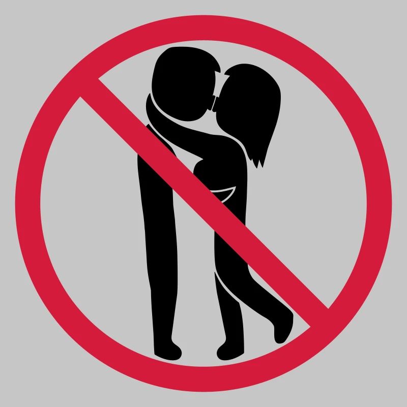 Signe interdit de baiser