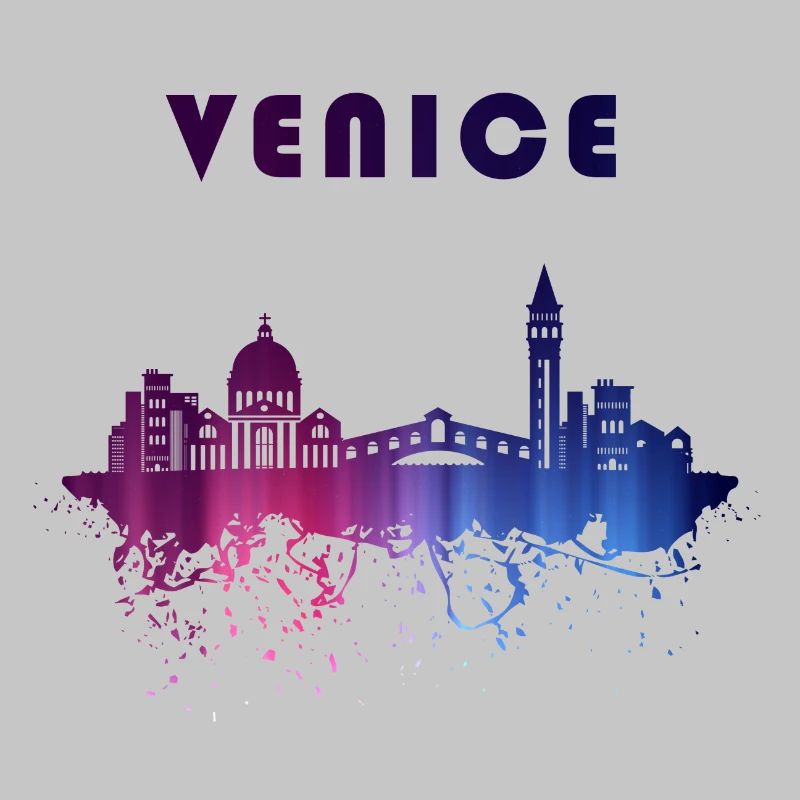 Venedig Skyline Splash Design