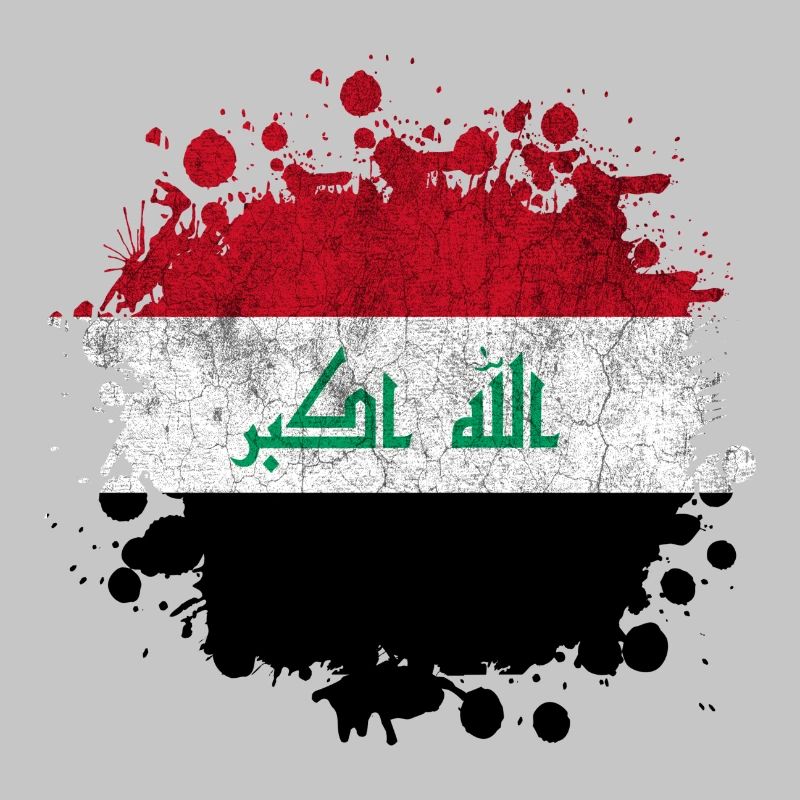 Conception de drapeaux Splash Irak