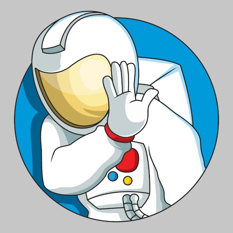 Schüchterner Astronaut