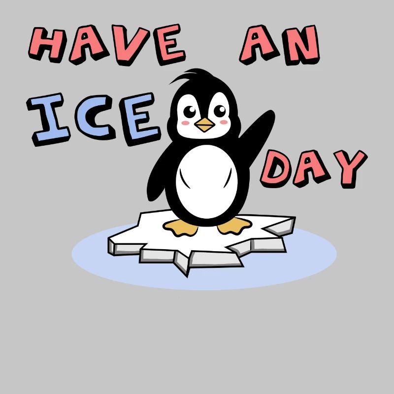 Cool Kälte Süß Pinguin Statement Eis Vogel Tier