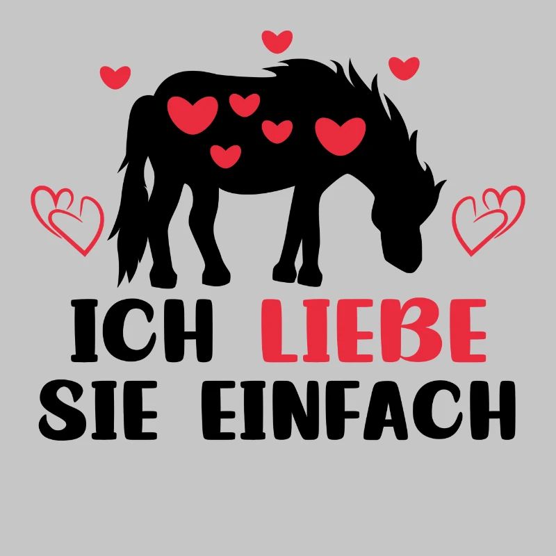 Pferdefan Statement Herz Pferde Islandpferde
