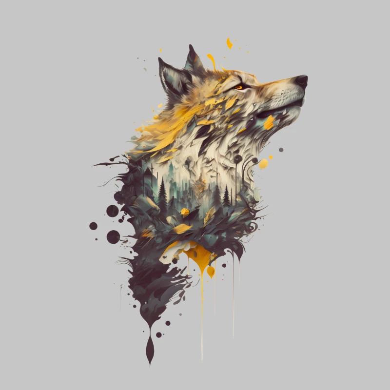 Wolf Design avec une forêt incluse